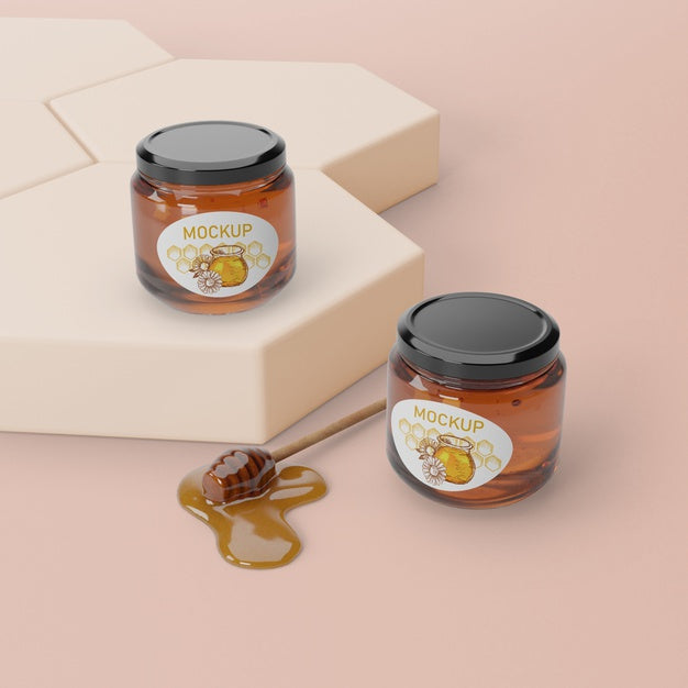 Free Natural Honey Product On Table Psd