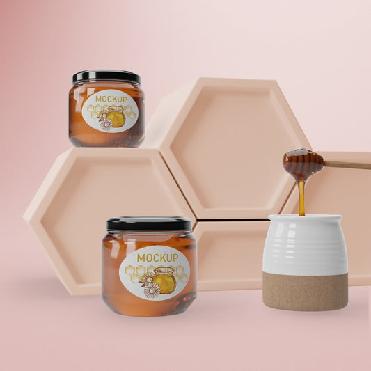 Free Natural Honey Product Psd