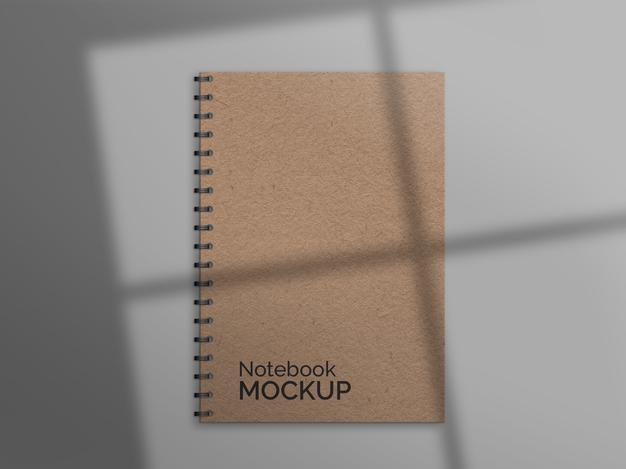 Free Natural Notebook With Shadow Mockup Psd
