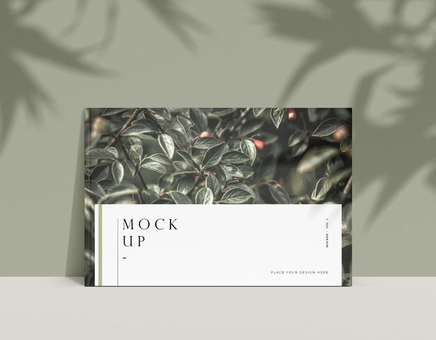 Free Nature Editorial Magazine Mock-Up And Shadows Psd