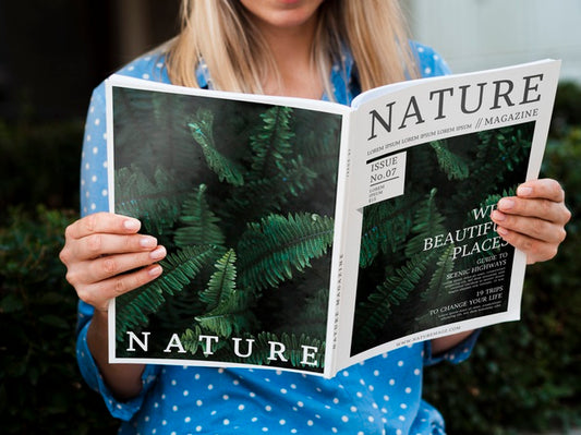 Free Nature Magazine Concept View Psd