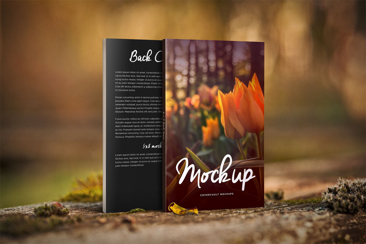 Free Nature Things 5 X 8 Front & Back Book Mockup