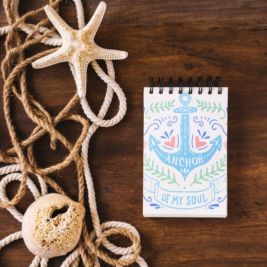 Free Nautical Elements And Notepad Psd