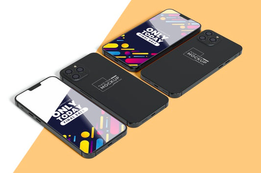 Free New Mobile With Mock-Up Psd
