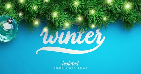 Free New Year And Winter Background Mockup With Christmas Tree Branches For Promotion Poster Or Banner Psd