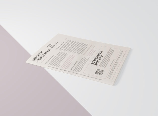 Free Newspaper Mock-Up Psd