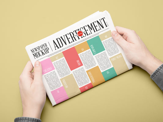 Free Newspaper Mockup Psd For Advertisement 2018
