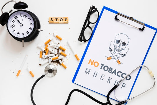 Free No Smoking Mock-Up With Stethoscope Psd