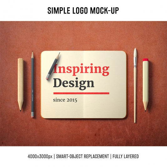 Free Notebook Mock Up Template Psd