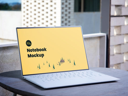 Free Notebook Psd Mockup