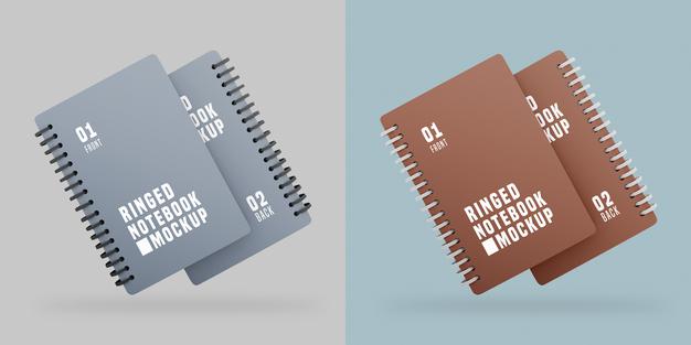 Free Notebook Set Mockup Psd