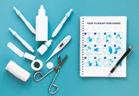 Free Notebooks And Medicine Objects Psd