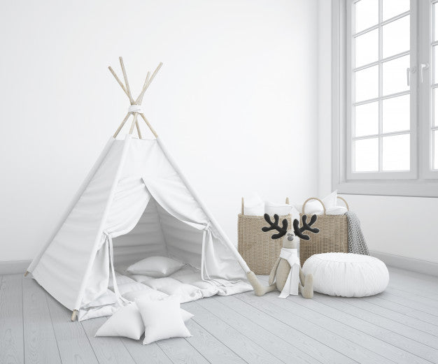 Free Nursery With Wigwam Mockup Psd