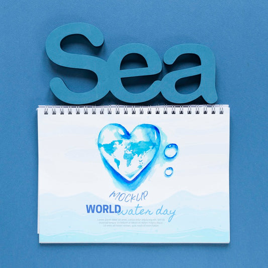 Free Ocean Day Save The Underwater World Mock-Up Psd