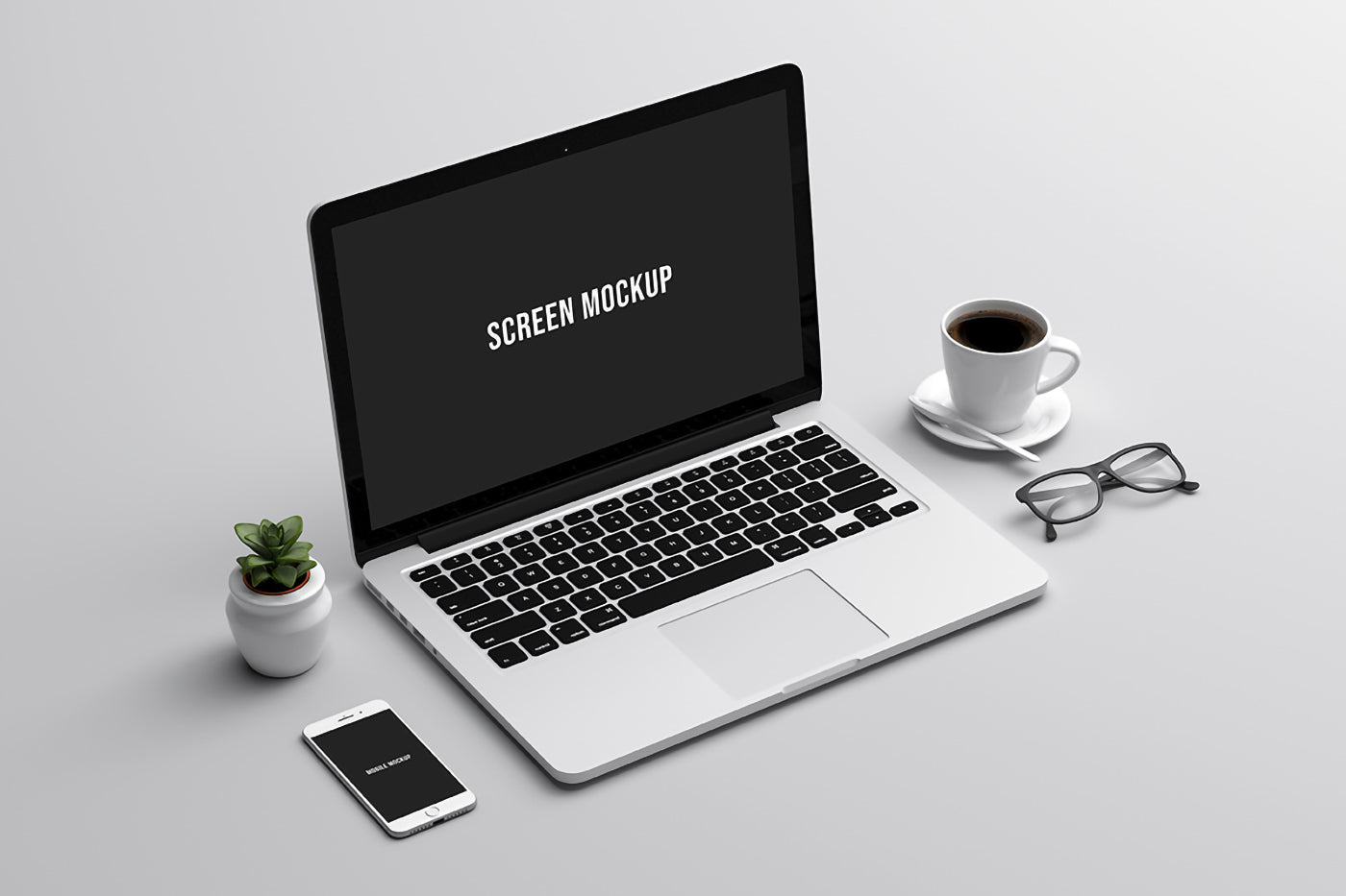 Free Office Macbook Pro Mockup