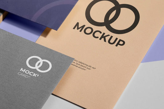 Free Office Stationery Mock-Up With Paper Psd