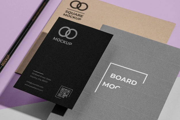 Free Office Stationery Mock-Up With Paper Psd