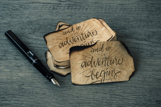 Free Old Paper Mockup For Adventure Concept Psd