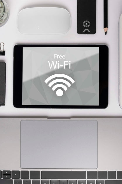 Free Online Network With 5G Wifi Connection Psd
