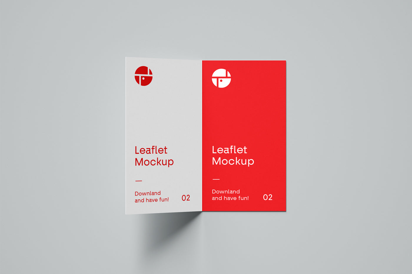 Free Open 2-Fold Brochure Mockup