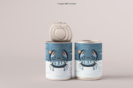 Free Opened Large Food Can Mockup Psd