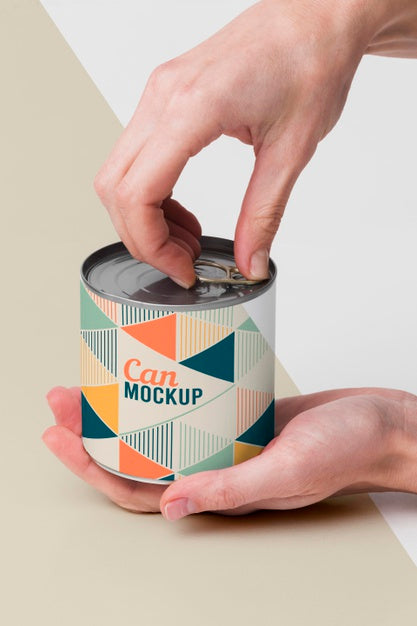 Free Opening Tin Can Psd