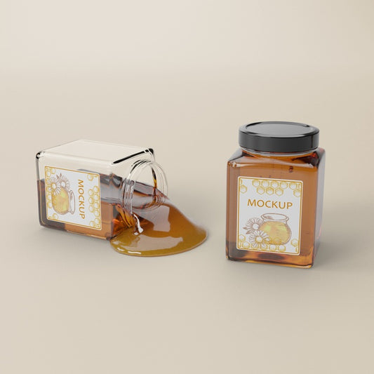 Free Organic Honey Product Psd