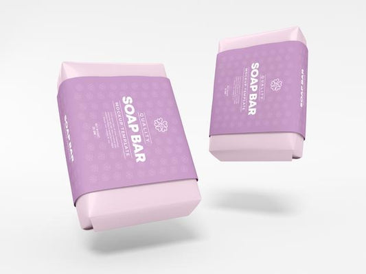 Free Organic Soap Bar Packaging Mockup Psd