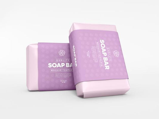 Free Organic Soap Bar Packaging Mockup Psd