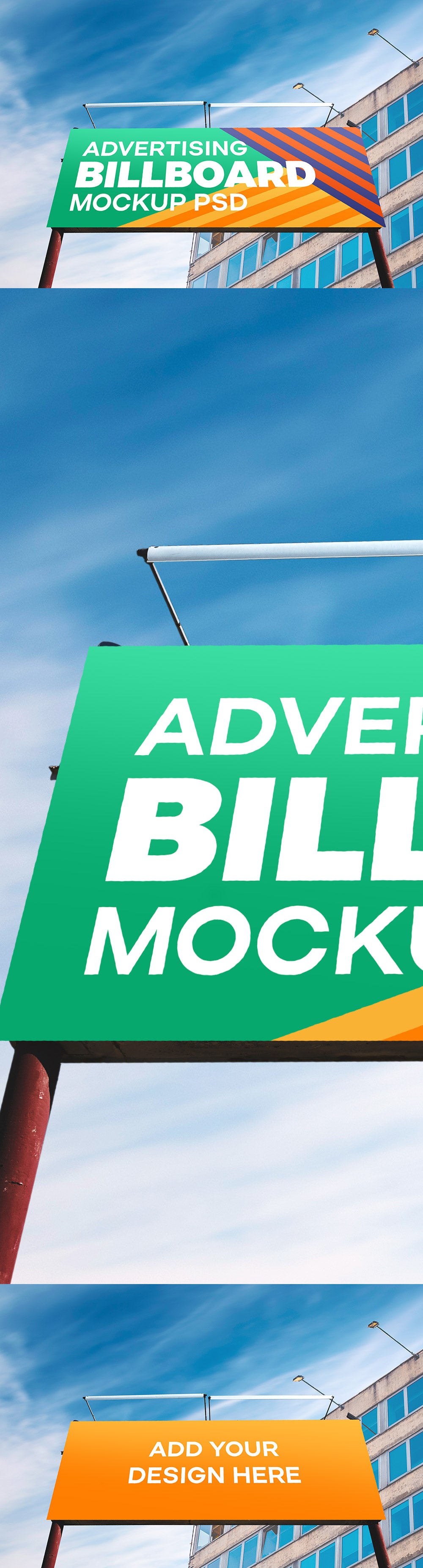 Free Outdoor Advertising Billboard PSD Mockup