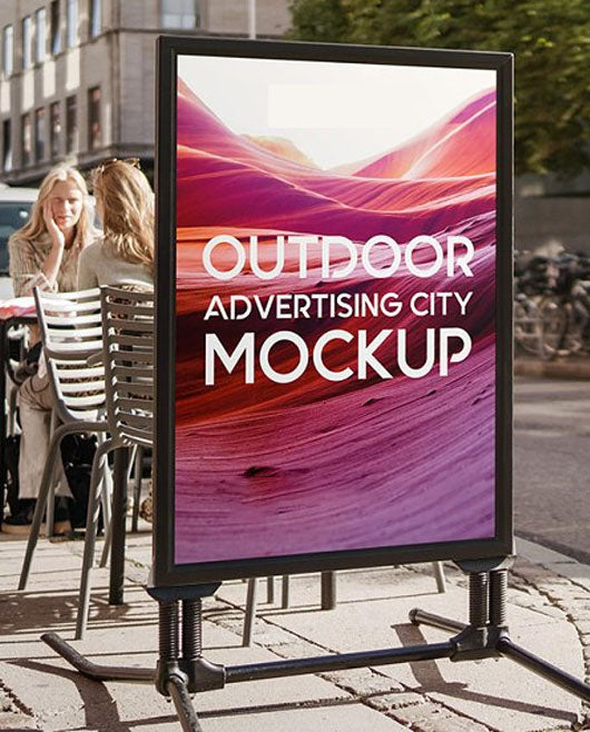 Free Outdoor Advertising City Mock-Up V1