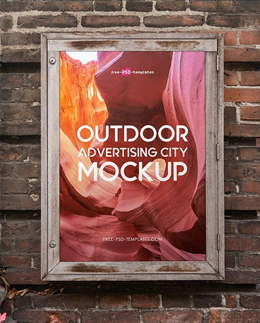 Free Outdoor Advertising City Mock-Up V2
