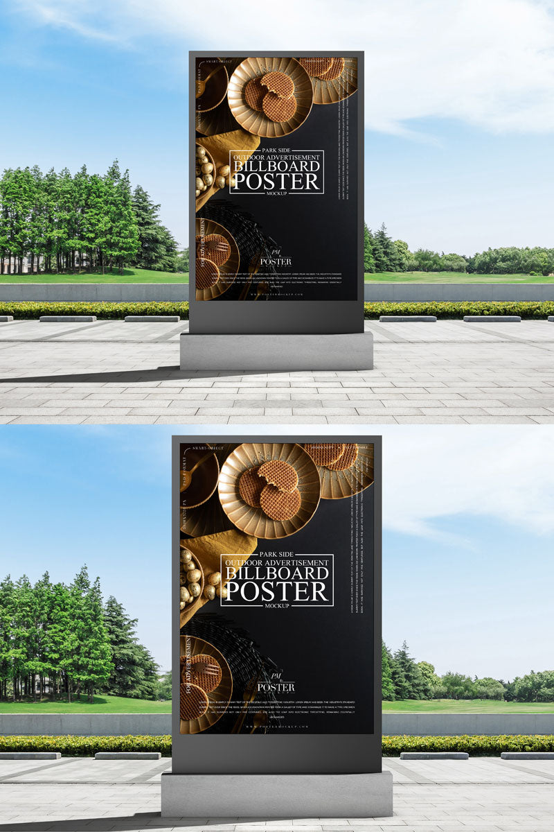 Free Outdoor Brand Advertising Poster Mockup
