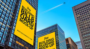 Free Outdoor Building Advertising Billboard Mockup Psd File