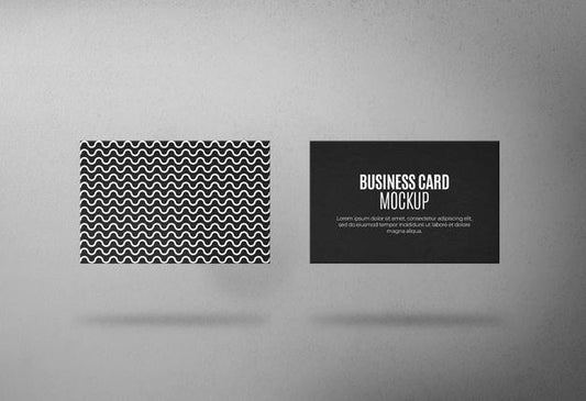 Free Pack Of Black And White Business Cards Mockup Psd