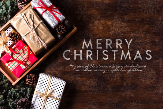 Free Pack Of Gifts For Christmas Holiday Psd