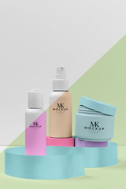 Free Pack Of Skincare Cosmetic Products Psd