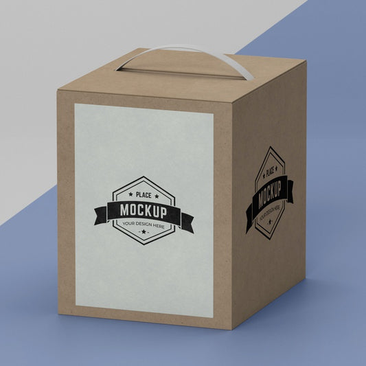 Free Packaging Box Concept Mock-Up Psd