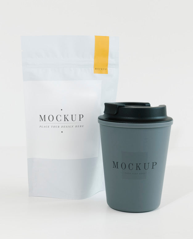 Free Packaging Mockup For A Coffee Shop Psd