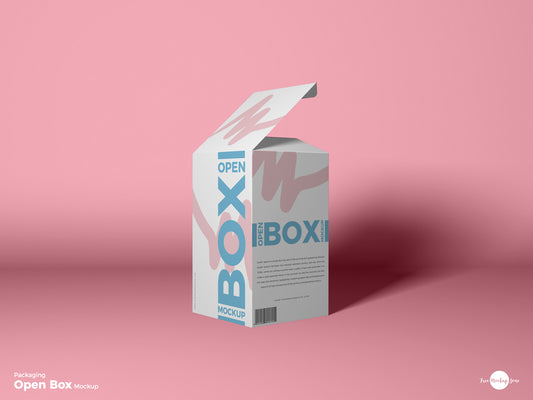 Free Packaging Open Box Mockup Psd