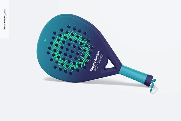 Free Paddle Racket Mockup, Leaned Psd – CreativeBooster