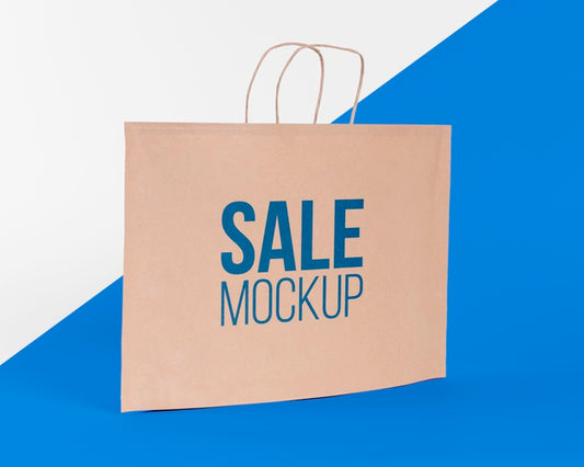 Free Paper Bag Concept With Mock-Up Psd