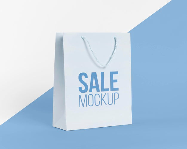 Free Paper Bag Concept With Mock-Up Psd