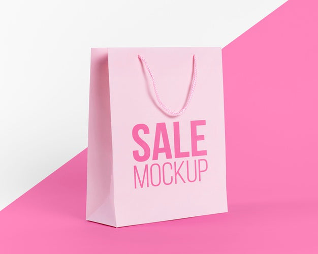 Free Paper Bag Concept With Mock-Up Psd