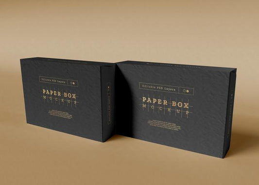 Free Paper Box Packaging Mockup Psd