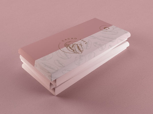 Free Paper Chocolate Wrapping Design Psd