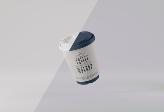 Free Paper Coffee Cup Levitation Psd