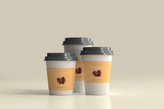 Free Paper Coffee Cup Mockup Scene Psd