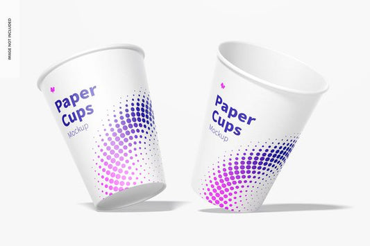 Free Paper Cups Mockup Psd