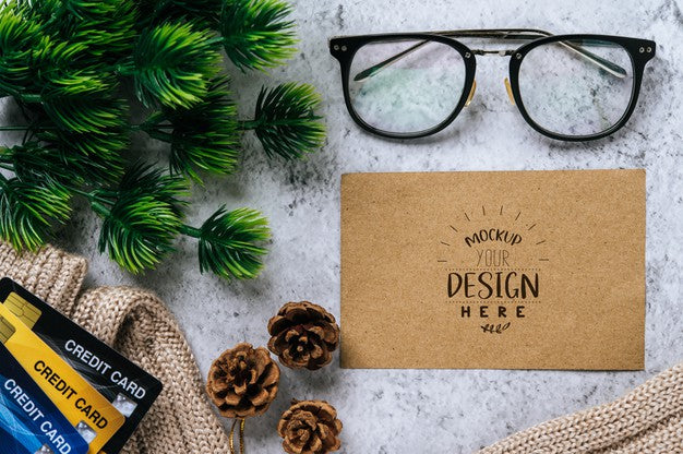 Free Paper Greeting Card Psd Mockup Psd